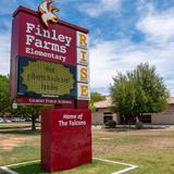 Finley Farms Elementary School Photo #1 - Our Finley Farms marquee greets every student, staff, and visitor on campus.