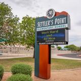 Settlers Point Elementary School Photo #5 - Our marquee welcomes all students, staff, and visitors to our campus.