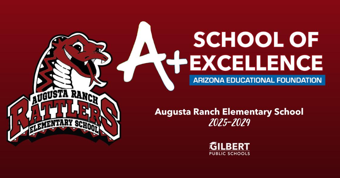 Augusta Ranch Elementary School Photo #1 - We are proud to be recognized as an A+ School of Excellence by the Arizona Education Foundation.